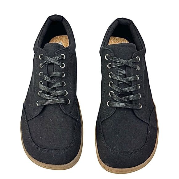 Tipsietoes Natural Cotton Black Canvas Barefoot Sneakers Sz  EU47 US 13 Wide Toe - Picture 8 of 10